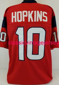 Hombres Mujeres Jóvenes DeAndre Hopkins Camiseta de fútbol roja cosida personalizada XS-5XL 6XL