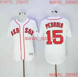 Hombres Mujeres Jóvenes Dustin Pedroia Jerseys de béisbol cosidos personalizar cualquier nombre número jersey XS-5XL
