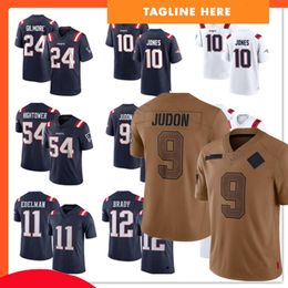 heren dames jeugdvoetbalshirts 12 Tom Brady 81 Randy Moss 4 Bailey Zappe 9 Matthew Judon 10 Mac Jones 11 Julian Edelman 54 Tedy Bruschi 18 Matthew Slater