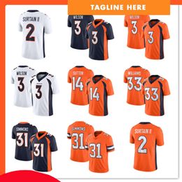 heren dames jeugdvoetbalshirts 3 Russell Wilson 2 Patrick Surtain II 18 Peyton Manning 33 Javonte Williams 94 Demarcus Ware 84 Jacob Tamme 49 Alex Singleton