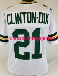 Männer Frauen Jugend Haha Clinton-Dix Maßgeschneidertes weißes Fußballtrikot XS-5XL 6XL