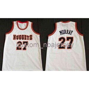 Mannen Dames Jeugd Jamal Murray Home Classics Basketbal Jersey Stitched Aangepaste naam Elk nummer