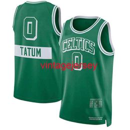 Maillot de basket-ball brodé pour hommes et femmes, Jayson Tatum #0 2021/22, Swingman, XS-5XL 6XL