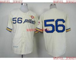 Hommes Femmes Jeunes Jim Bouton Baseball Jerseys cousus personnaliser n'importe quel numéro de maillot XS-5XL