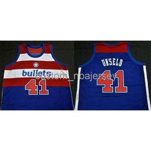 Hommes Femmes Jeunesse WES UNSELD ROAD CLASSICS BASKETBALL JERSEY cousu nom personnalisé n'importe quel numéro