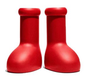 Hommes femmes grosses bottes rouges bottes en caoutchouc plates grandes chaussures rouges à la mode boy bott1948921