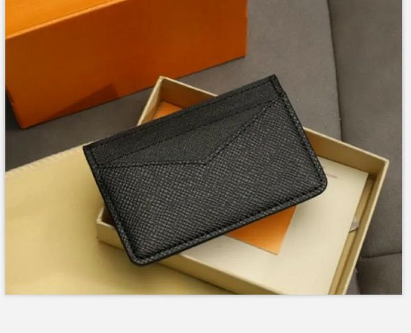 Cartera de crédito para hombre y mujer Monedero Bolso para tarjetas Tarjeteros de cuero genuino Viene con bolsa para el polvo Brand BOX y número de serie de la tarjeta de folleto