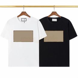 Hommes femmes mode t-shirt hommes Logo lettre broderie t-shirts à manches courtes hauts asiatique taille M-3XL