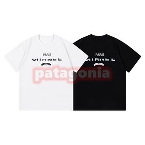 Hommes Femmes D'été T-shirt Haute Couture À Manches Courtes T-shirts Couples Demi Lettre Logo Imprimer Tops Taille XS-L