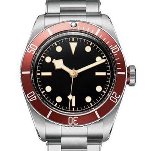 Relojes de pulsera para hombre, rojo, azul, bisel, esfera negra, ROTOR MONTRES, movimiento automático, relojes mecánicos, reloj para hombre, Watche286O