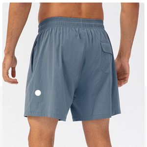 Mannen Yoga Sport Korte Sneldrogende Shorts Met Achterzak Mobiele Telefoon Casual Running Gym Jogger Broek LL21415