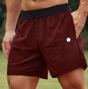 Pantalones cortos deportivos de yoga para hombre Fitness al aire libre Secado rápido Color sólido Casual Running Quarter Pant63