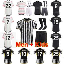 Men Youth Club Soccer 25 Adrien Rabiot Jerseys Set 7 Federico Chiesa 1 Wojciech Szczesny 9 Dusan Vlahovic 16 Weston McKennie 14 Arkadiusz Milik voetbalshirt Youwen