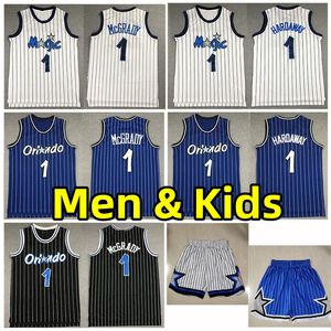 Men juventud niños jerseys de baloncesto retro Tracy McGrady Anfernee Hardaway Hardwood clásicos clásicos Jersey Mesh, niños adultos