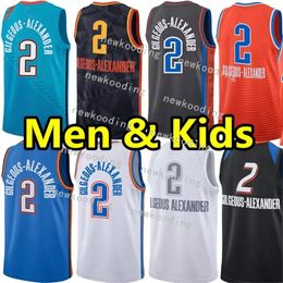 Hommes jeunes enfants sga shai gilgeous alexande jerseys de basket-ball okc muniter