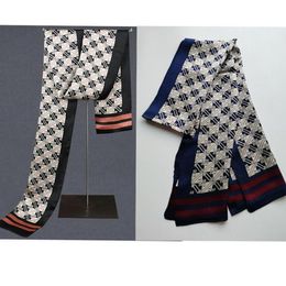 Men039s 100 Bufanda de seda Larga de doble capa Pañuelo Corbata Traje Camisa Negro Azul3557208