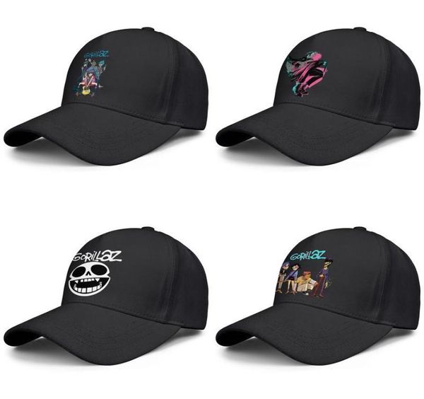 Men039s y mujeres039 Capas de béisbol gráficos personalizados Camionero de moda Hat Gorillaz Fan Art Logo Gorillaz The Now Music3781667