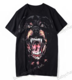 Men039s t-shirt imprimé Animal noir Men039s mode Style été haute qualité t-shirt haut à manches courtes SXXL7875280
