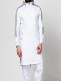 Men039S Arabisch Colorblock Robe Moslim Zipper Pocket Hoodie Fashion Nieuwe Robe Casual Wear Ethnic Clothing Met Arabische moslim3923142