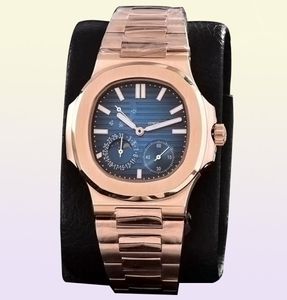 MEN039S Automatisch horloge Power Reserve Date Display Fashion Rainless Steel Mechanical Pols Watch883954444