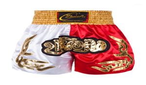 Men039s pantalons de boxe impression Shorts kickboxing combat grappin court tigre Muay Thai shorts de boxe vêtements sanda16114008