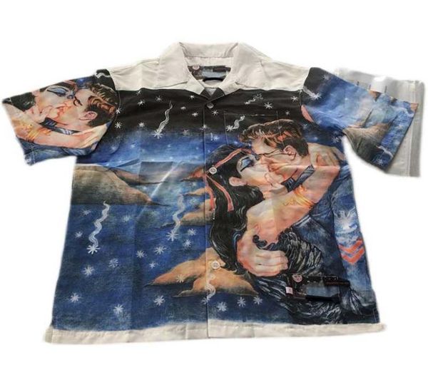 Men039s camisetas casuales autopossos imposible amor verdadero beso verdadero amor camisa de manga corta