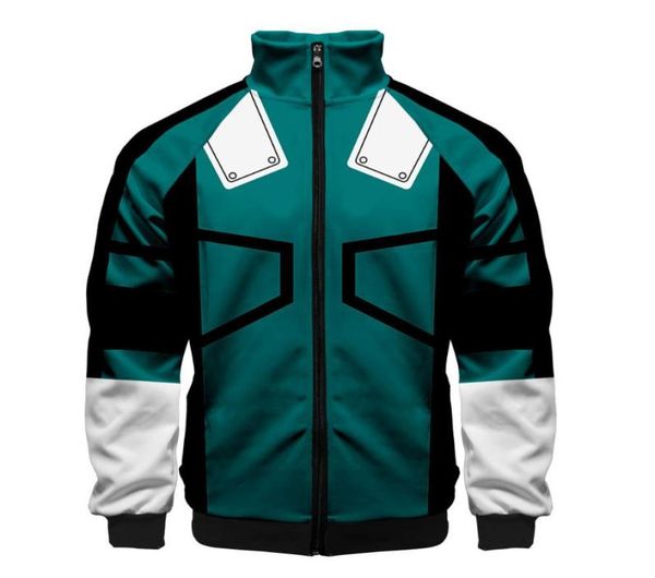 Men039s manteau Anime My Hero Academia imprimé col veste zippée à manches longues décontracté jeu de rôle Class2451286