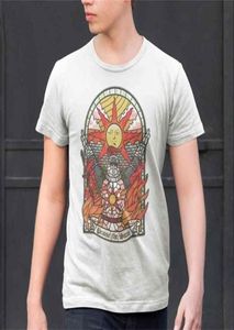 Men039s Dark Souls 3 Kerk van de Zon TShirt Lof Jeugd Tees Katoenen T-shirt Mode Kleding 2105129524020