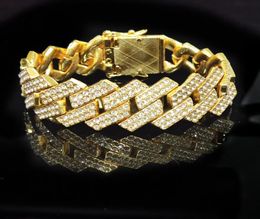 Men039s esagerata collana di ampliamento della personalità hip hop barra di diamanti collana cubana di diamanti da 20 mm2737184