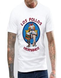 Men039S Fashion Breaking Bad Shirt Los Pollos Hermanos T -shirt Kip Brothers Funny Short Sleeve T -stuk hipster Tops T 2768746