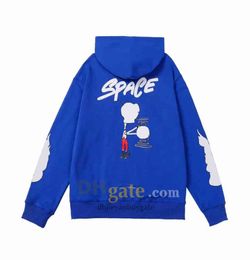 Men039s Sweat à capuche CH Space Robot Imprimer Sweat-shirt Printemps et automne Sanskrit Horseshoe Pattern Design Tech Style Classic T3724807