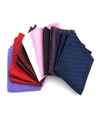 men039s mouchoir poche pratique serviettes de poche carrées bande de points accessoires formels serviette imprimée mouchoir serviette 10pcs1588787