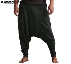 Men039s Harembroek Drop Crotch Elastische Taille Hiphop Casual Broek Heren Baggy Joggers Broek Heren Dames ogaPants S5XL INCERUN9953936