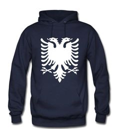 Men039s Sweatshishies Albania Flag Eagle Men de haute qualité Coton Pure Fleep