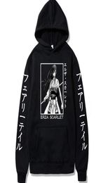 Men039s Sweatshirts Anime Fairy Tail Print Hoodie Loog Sleeve Erza Scarlet Streewear Pullover SweetShirt3864171