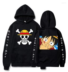 Men039S Hoodies Sweatshirts Anime One Piece Men Women Fashion Luffy pullover Oversized Hoodie Sweatshirt Teen Hip Hop Coat BO5603870
