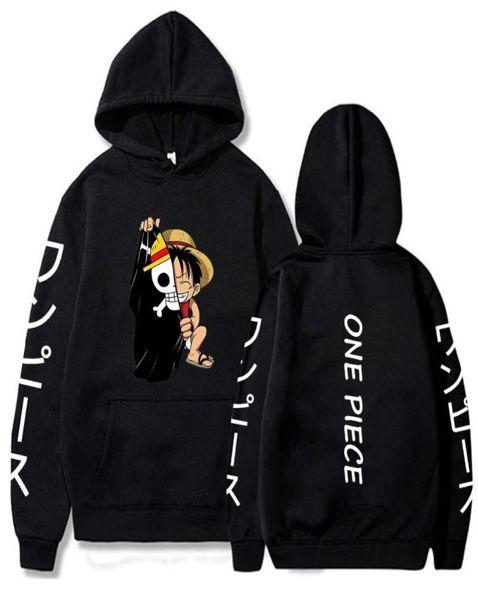 Men039s Sudaderas con capucha Sudaderas Anime One Piece Luffy Unisex Hip Hop Sudadera con capucha Mujer Manga Boy Girl Ropa 7187444