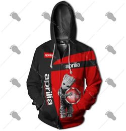 Men039s Hoodies Sweatshirts Aprilia Motorcycle Logo Jas Sportkleding 3D Patroon Sweatshirt Hip Hop Cool Hoodie Hoge Kwaliteit 1901184