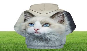 Men039s Sweatshishies mignonnes mignons chat fille fille extérieure 3D Princement à sweat à sweat à animal de compagnie Pet impriment de mode Sports Pullover Automne And8957603