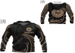 Men039s Situtas de sudadera con capucha Fashion French Polynesia Art Tahiti Country Flag Culture Tribal Track Suprit 3dprint Menwomen4362392