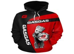 Men039s Sweatshirts Sweatshirts Gasgas Motocross à sweat à sweat à sweat 3D Impression 3D HARAJUKU