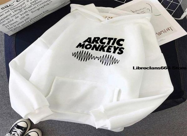 Men039s Sudaderas con capucha Sudaderas Harajuku ARCTIC MONKEYS Sound Wave Impreso Hombres Mujeres Streetwear Hip Hop Sudadera de gran tamaño Pull2305416