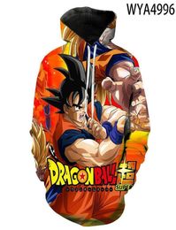 Men039S Hoodies Sweatshirts Men Vrouwen Kinderen Anime Dragon Cool DBZ 3D Print pullover Streetwear Casual Boy Girl Kids Fashio3185169