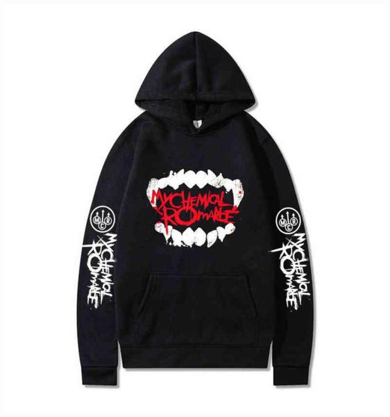 Men039s Sweatshishies Mes sweats de romance chimique à sweats à sweat à sweat de veste d'hiver Unisexe Black Parade Punk Emo Rock