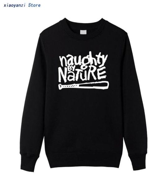 Men039s Sweats à capuche Naughty By Nature Old School Hip Hop Rap Skateboardinger Music Band 90s Boy Girl Black Cotton Men3559232