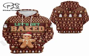 Men039s Hoodies Sweatshirts PLstar Cosmos 3DPrinted Est Christmas Cookie Art Uniek Unisex Grappig Streetwear Trui Harajuku1970283