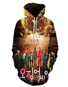 Men039s Hoodies Sweatshirts Inktvis Hoodie En Dames039s Koreaanse Sportkleding Trui 3D Afdrukken Film Game Sweatshirt Jongens M1915579