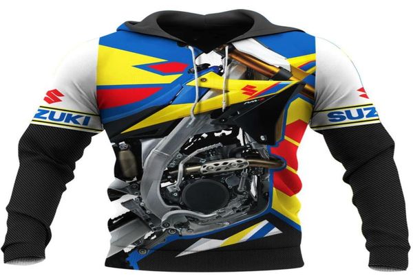 Men039s sudaderas sudaderas suzuki rmz 250 motor 3d en toda la impresión ropa de moda unisex sudadera casual condeeta Zippe4135463