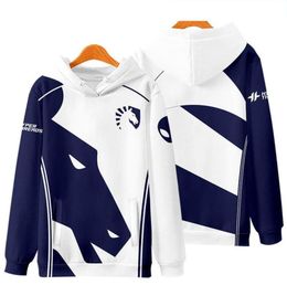 Men039s Sweats à capuche Team Liquid Esports Uniforme Tête de cheval LolS11 Csgo 2 Pull à capuche surdimensionné et Women039s7873394