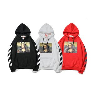 Men039s Sudaderas con capucha Sudaderas invierno Otoño y marca de moda Mona Lisa pintura al óleo Sudadera con capucha 1641253